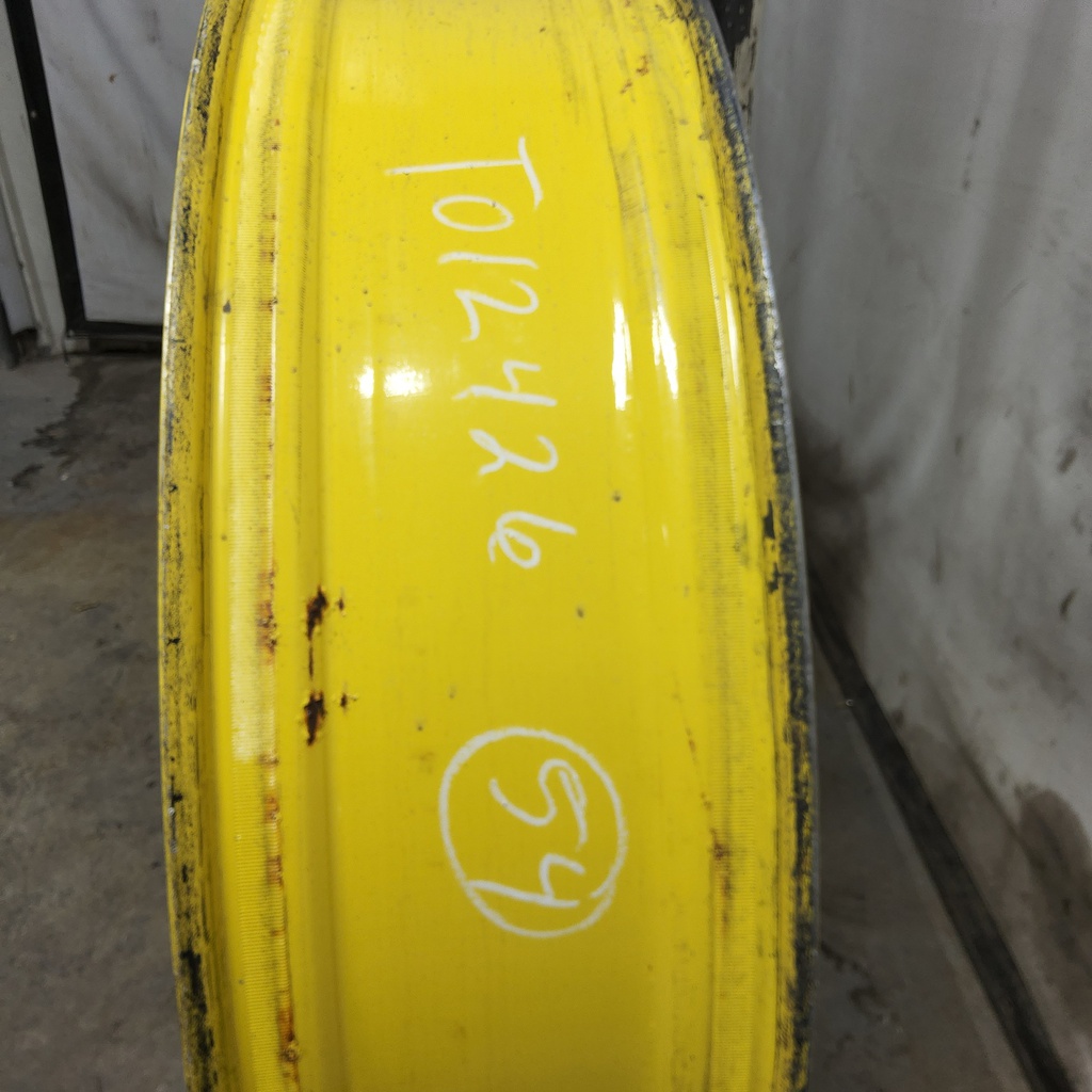 12"W x 54"D, John Deere Yellow 12-Hole Stub Disc