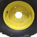 10"W x 15"D, John Deere Yellow 6-Hole Flat Plate