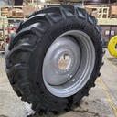 LSW 800/55R46 Goodyear Farm DT830 Optitrac R-1W on Case IH Silver Mist 10-Hole Formed Plate W/Weight Holes 99%