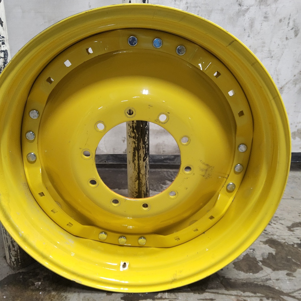 10-Hole Waffle Wheel (Groups of 3 bolts) Center for 34" Rim, John Deere Yellow