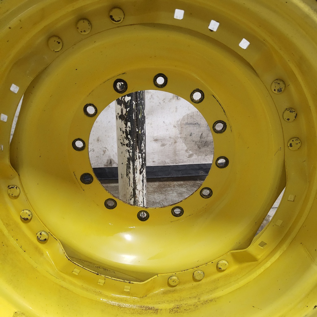 12-Hole Waffle Wheel (Groups of 3 bolts) Center for 34" Rim, John Deere Yellow
