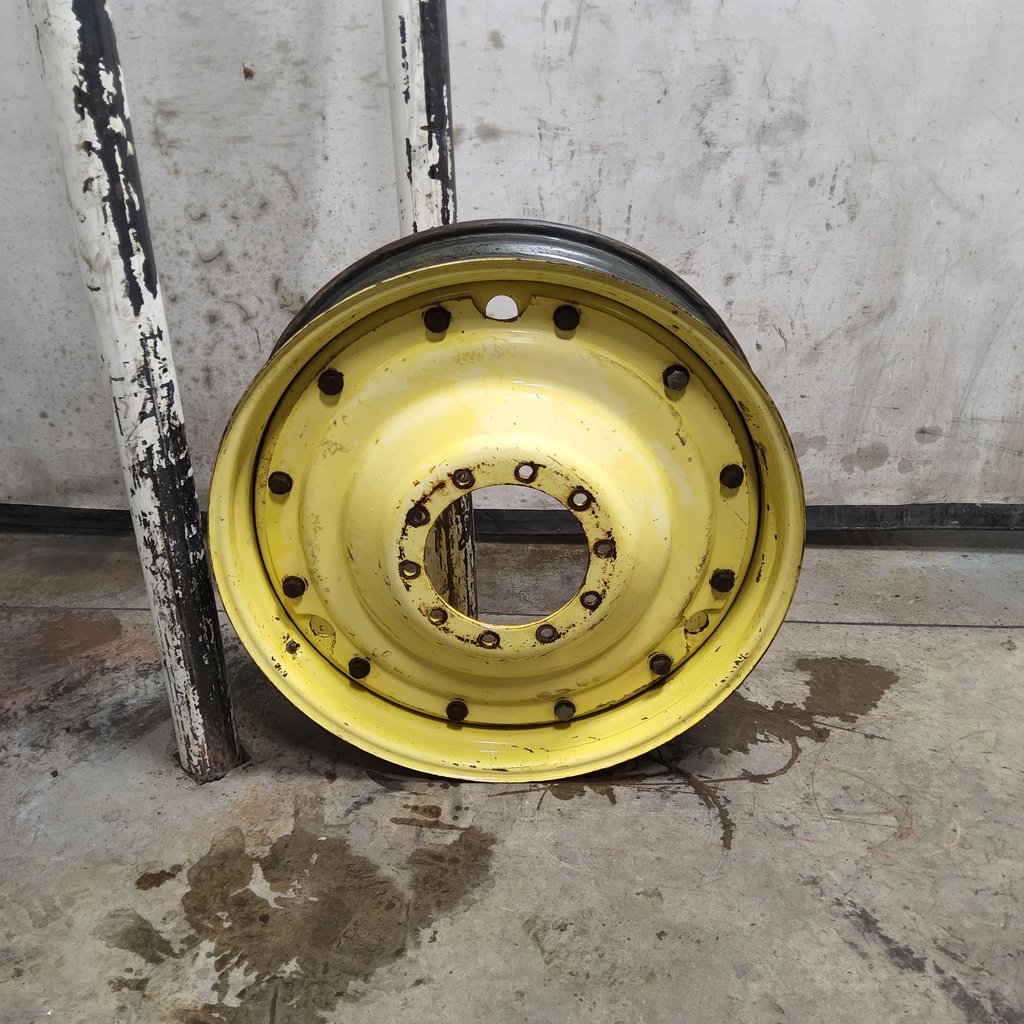 10"W x 38"D, John Deere Yellow 12-Hole Stub Disc