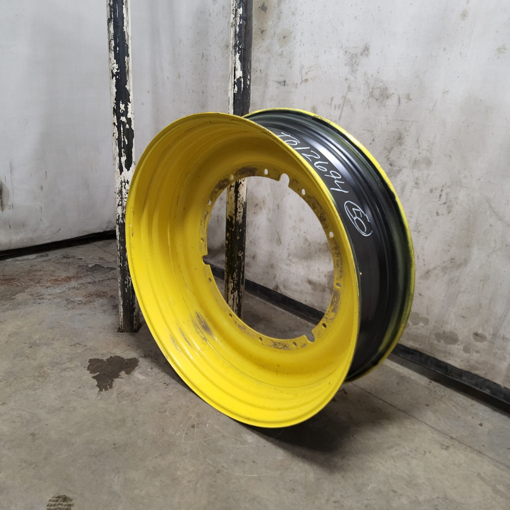 15"W x 50"D, John Deere Yellow 12-Hole Stub Disc