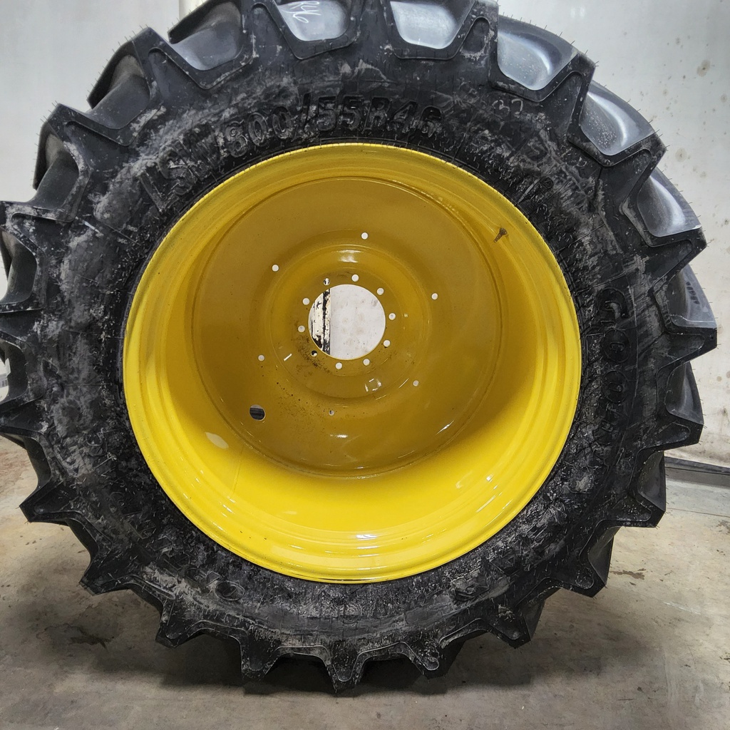 USED LSW800/55R46 Goodyear Farm DT830 Optitrac R-1W on John Deere ...