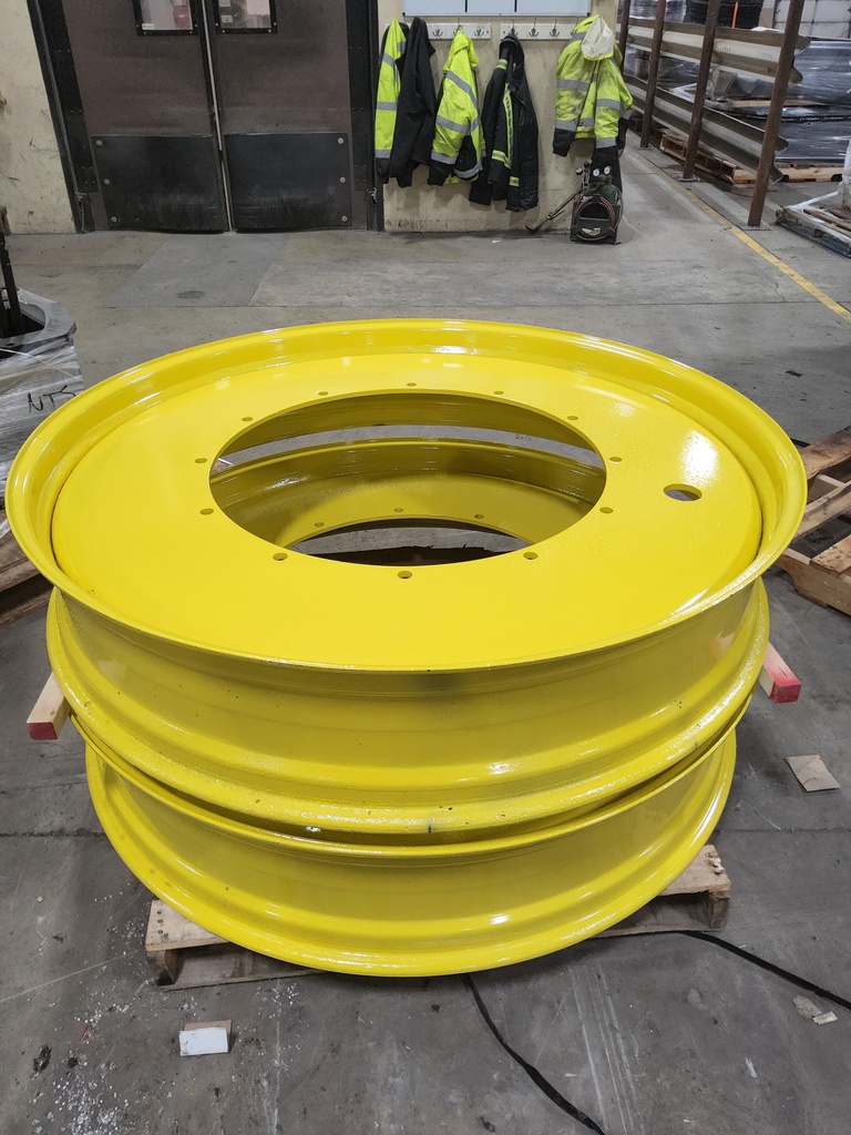 10"W x 54"D, John Deere Yellow 12-Hole Stub Disc