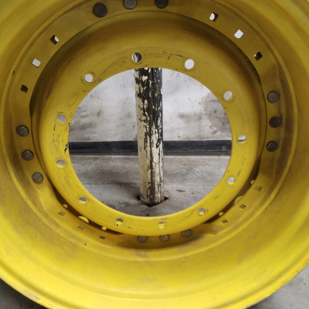 12-Hole Waffle Wheel (Groups of 3 bolts) Center for 34" Rim, John Deere Yellow