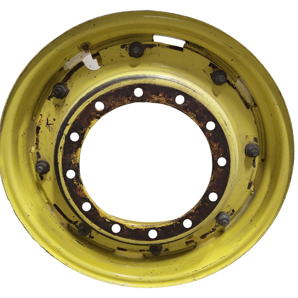 12-Hole Rim with Clamp/Loop Style Center for 30" Rim, John Deere Yellow