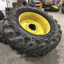 650/65R38 Alliance 365 Agristar R-1W on John Deere Yellow 12-Hole Formed Plate Sprayer 80%