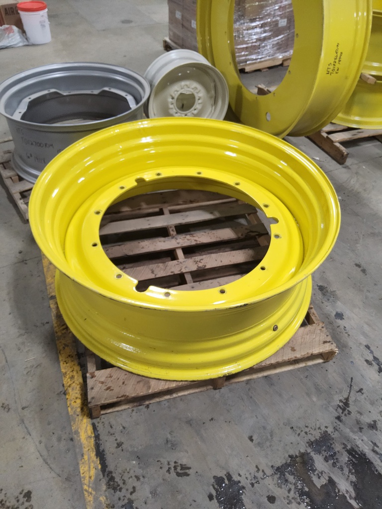 16"W x 46"D, John Deere Yellow 12-Hole Stub Disc