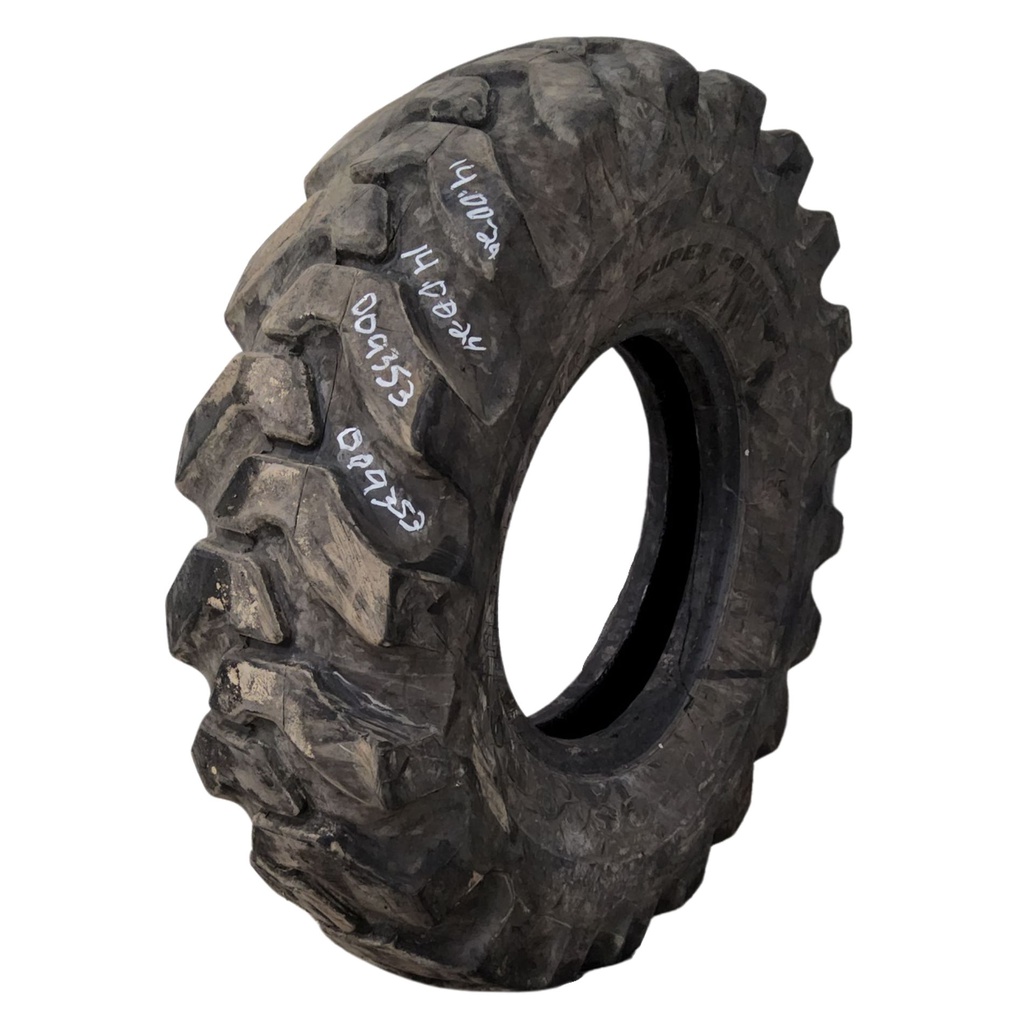 14.00/-24 Firestone Super Ground Grip G-2 , H (16 Ply) 80%