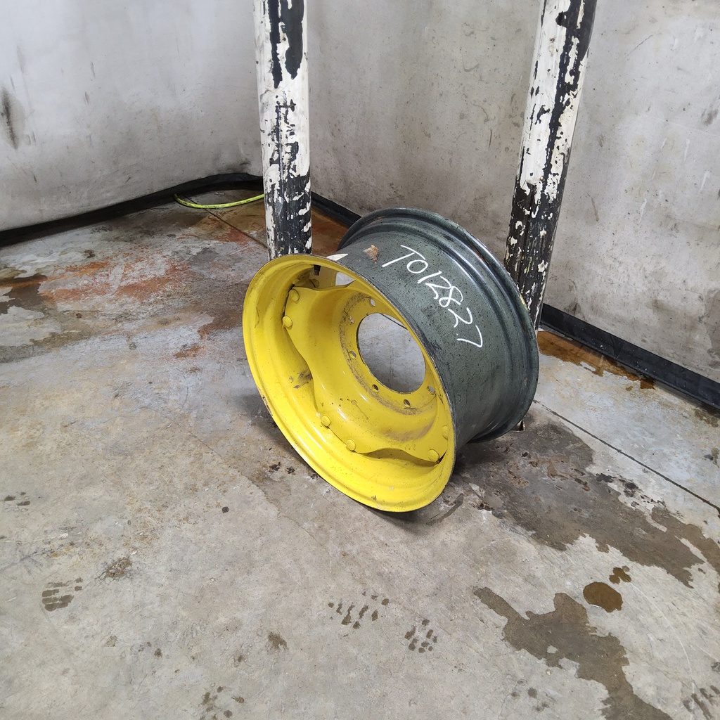 12"W x 24"D, John Deere Yellow 8-Hole Rim with Clamp/U-Clamp (groups of 2 bolts)