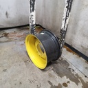 12"W x 24"D, John Deere Yellow 8-Hole Rim with Clamp/U-Clamp (groups of 2 bolts)