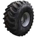 900/75R32 Goodyear Farm DT830 Optitrac R-1W on Case IH Silver Mist 10-Hole Formed Plate 80%