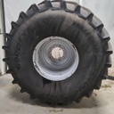 900/75R32 Goodyear Farm DT830 Optitrac R-1W on Case IH Silver Mist 10-Hole Formed Plate 80%
