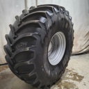 900/75R32 Goodyear Farm DT830 Optitrac R-1W on Case IH Silver Mist 10-Hole Formed Plate 80%