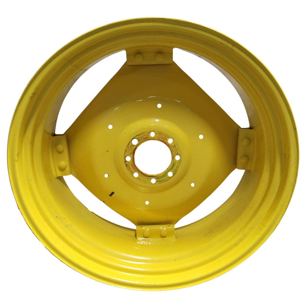 8-Hole Rim with Clamp/U-Clamp (groups of 2 bolts) Center for 38"-54" Rim, John Deere Yellow