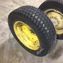 27/8.50-15 Titan Farm Multi Trac C/S NHS  HF-1 on John Deere Yellow 6-Hole Implement 70%