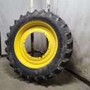 480/80R50 Goodyear Farm Optitrac R-1W on John Deere Yellow 12-Hole Stub Disc 99%
