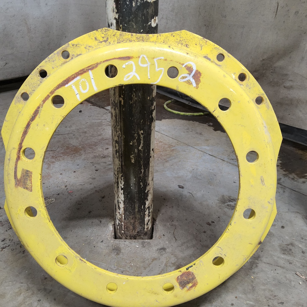 12-Hole Waffle Wheel (Groups of 3 bolts) Center for 34" Rim, John Deere Yellow