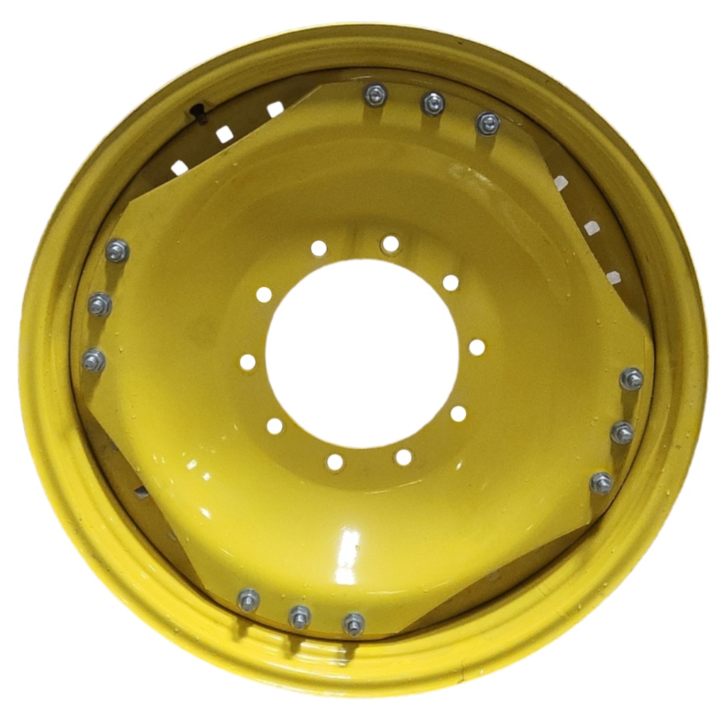 10-Hole Waffle Wheel (Groups of 3 bolts) Center for 34" Rim, John Deere Yellow