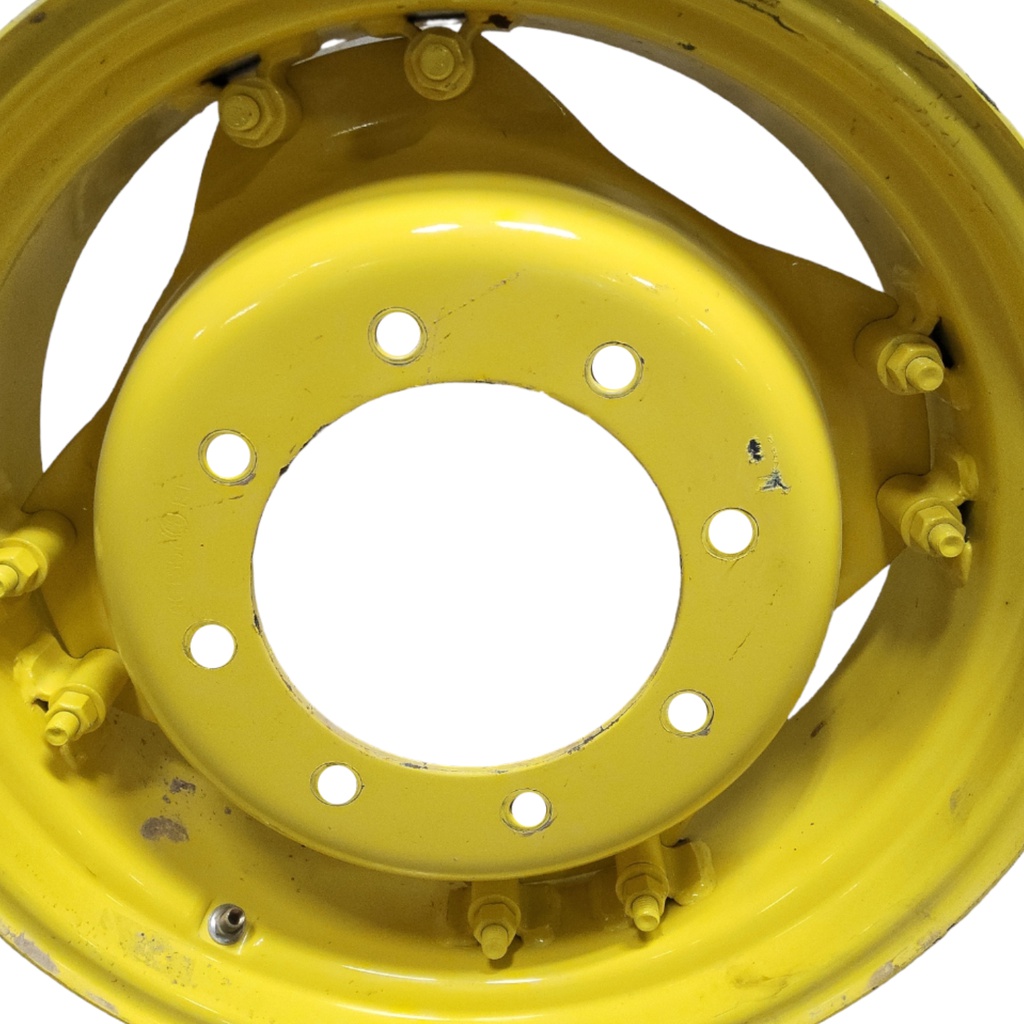 8-Hole Rim with Clamp/U-Clamp (groups of 2 bolts) Center for 24" Rim, John Deere Yellow