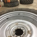 480/95R50 Goodyear Farm DT800 Optitrac R-1W on Case IH Silver Mist 10-Hole Formed Plate W/Weight Holes 90%