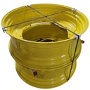 16"W x 46"D, John Deere Yellow 12-Hole Stub Disc