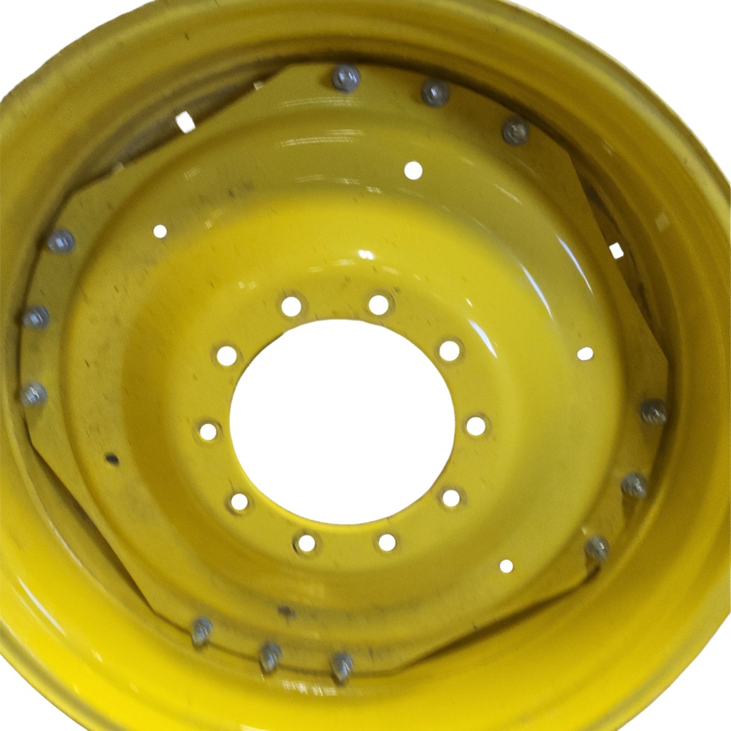 10-Hole Waffle Wheel (Groups of 3 bolts) Center for 38"-54" Rim, John Deere Yellow