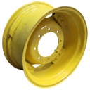 12"W x 24"D, John Deere Yellow 8-Hole Rim with Clamp/U-Clamp (groups of 2 bolts)