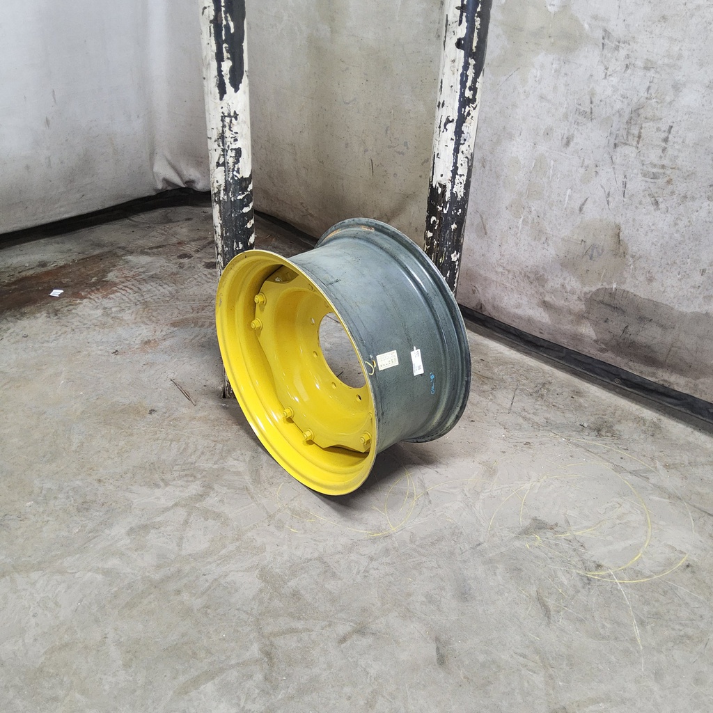 12"W x 24"D, John Deere Yellow 8-Hole Waffle Wheel (Groups of 2 bolts)