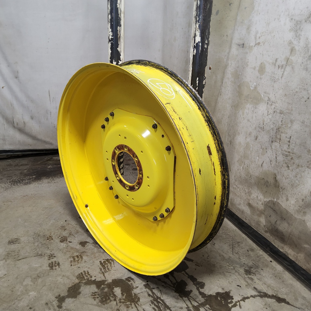 10"W x 50"D, John Deere Yellow 12-Hole Stub Disc (groups of 3 bolts)