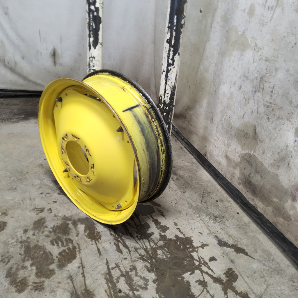 10"W x 34"D, John Deere Yellow 12-Hole Waffle Wheel (Groups of 3 bolts)