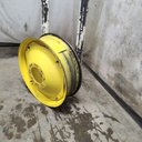 10"W x 34"D, John Deere Yellow 12-Hole Waffle Wheel (Groups of 3 bolts)
