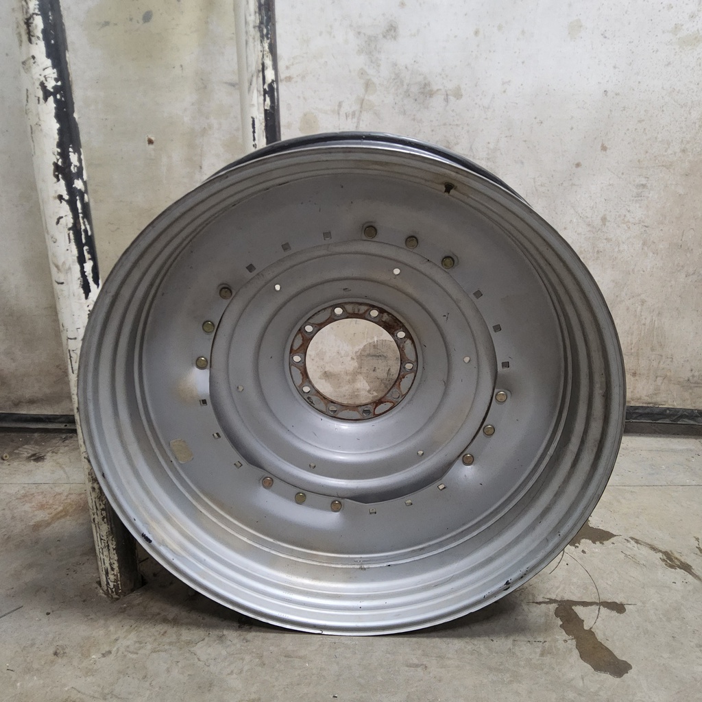 12"W x 50"D, Case IH Silver Mist 12-Hole Waffle Wheel (Groups of 3 bolts)