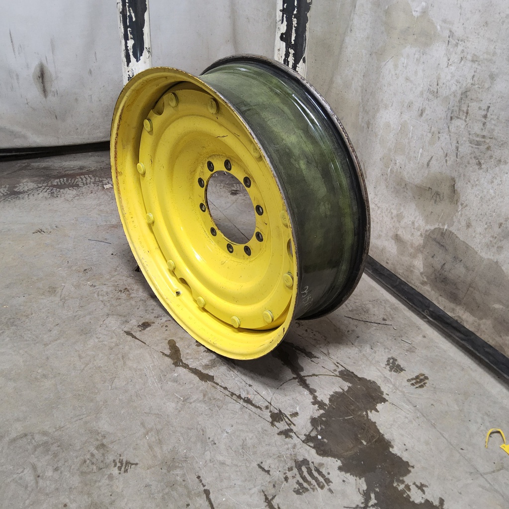 12"W x 38"D, John Deere Yellow 12-Hole Stub Disc