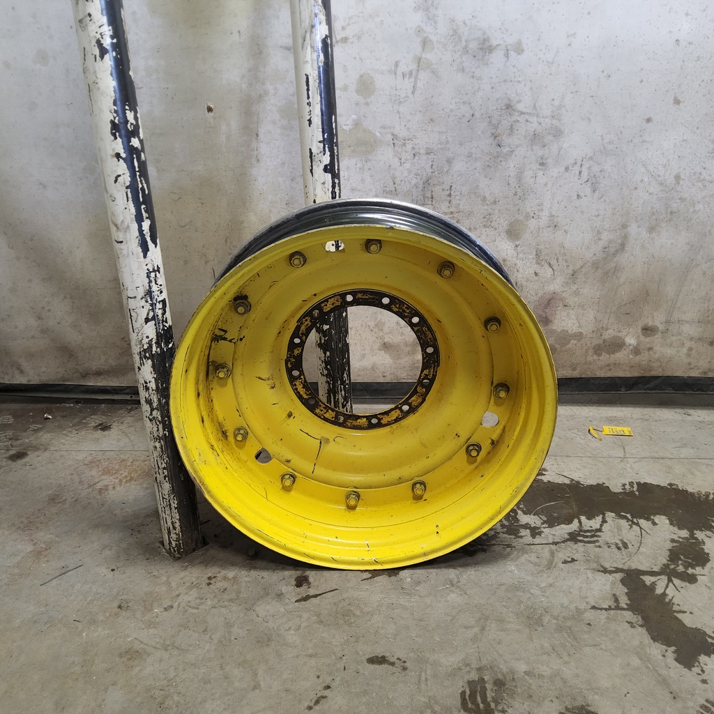 12"W x 38"D, John Deere Yellow 12-Hole Stub Disc