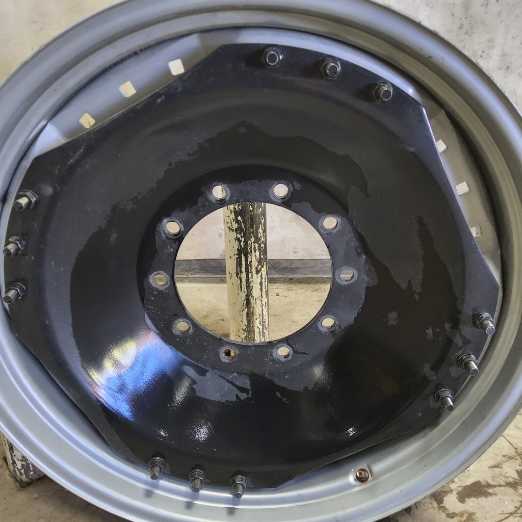 10-Hole Waffle Wheel (Groups of 3 bolts) Center for 34" Rim, Black