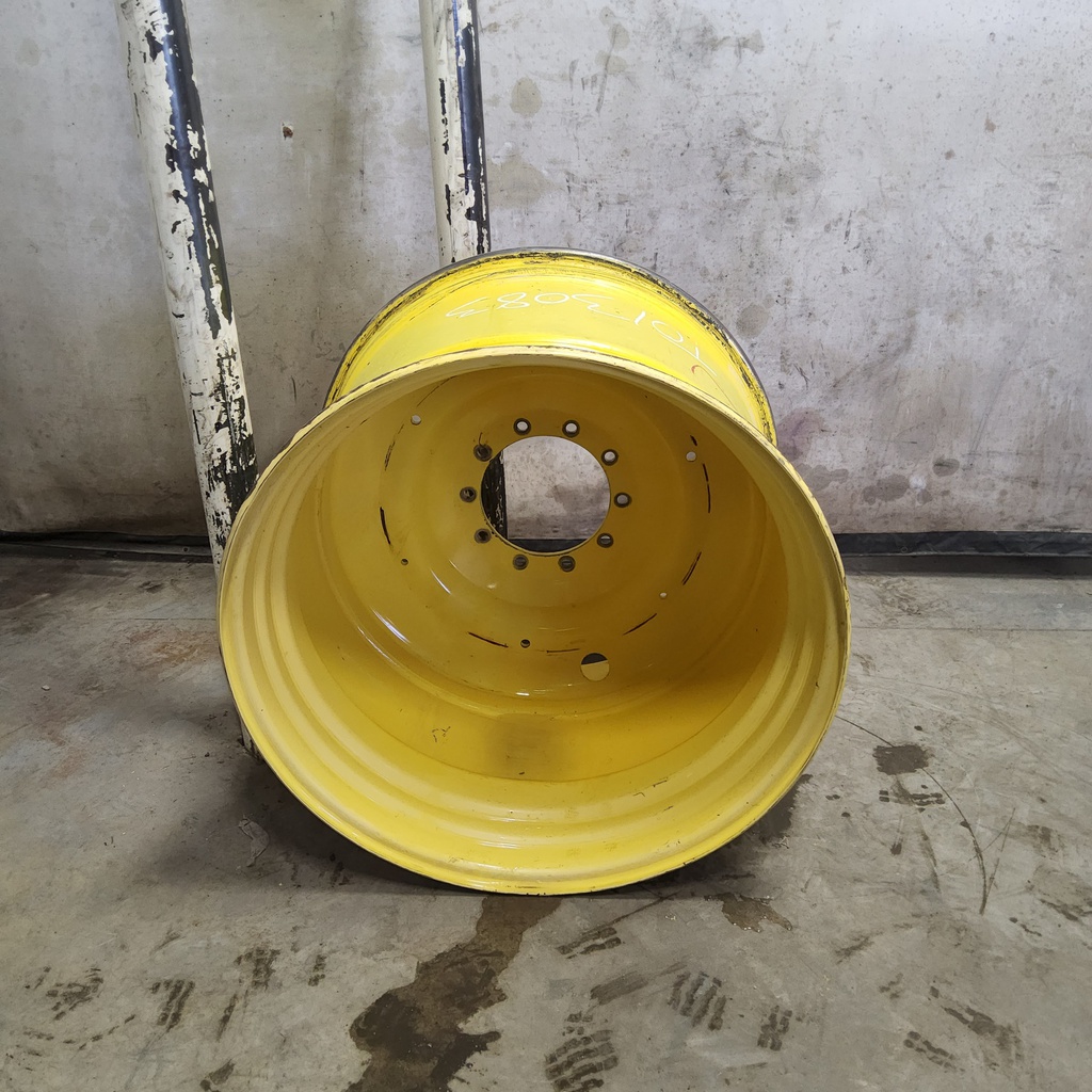 27"W x 38"D, John Deere Yellow 10-Hole Formed Plate W/Weight Holes