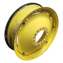 10"W x 34"D, John Deere Yellow 12-Hole Waffle Wheel (Groups of 3 bolts)