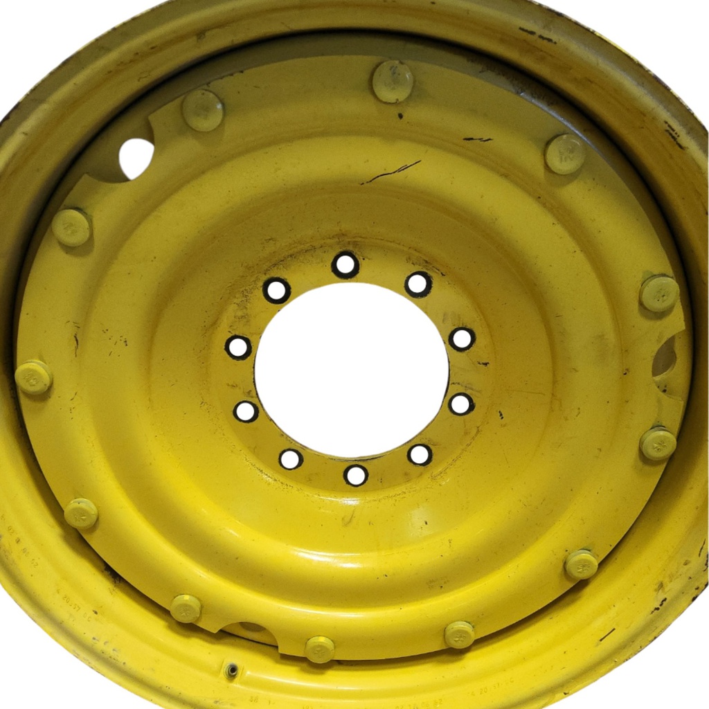 12"W x 38"D, John Deere Yellow 12-Hole Stub Disc