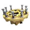 10-Hole Wedg-Lok OE Style, 3.937" (100mm) axle, John Deere Yellow
