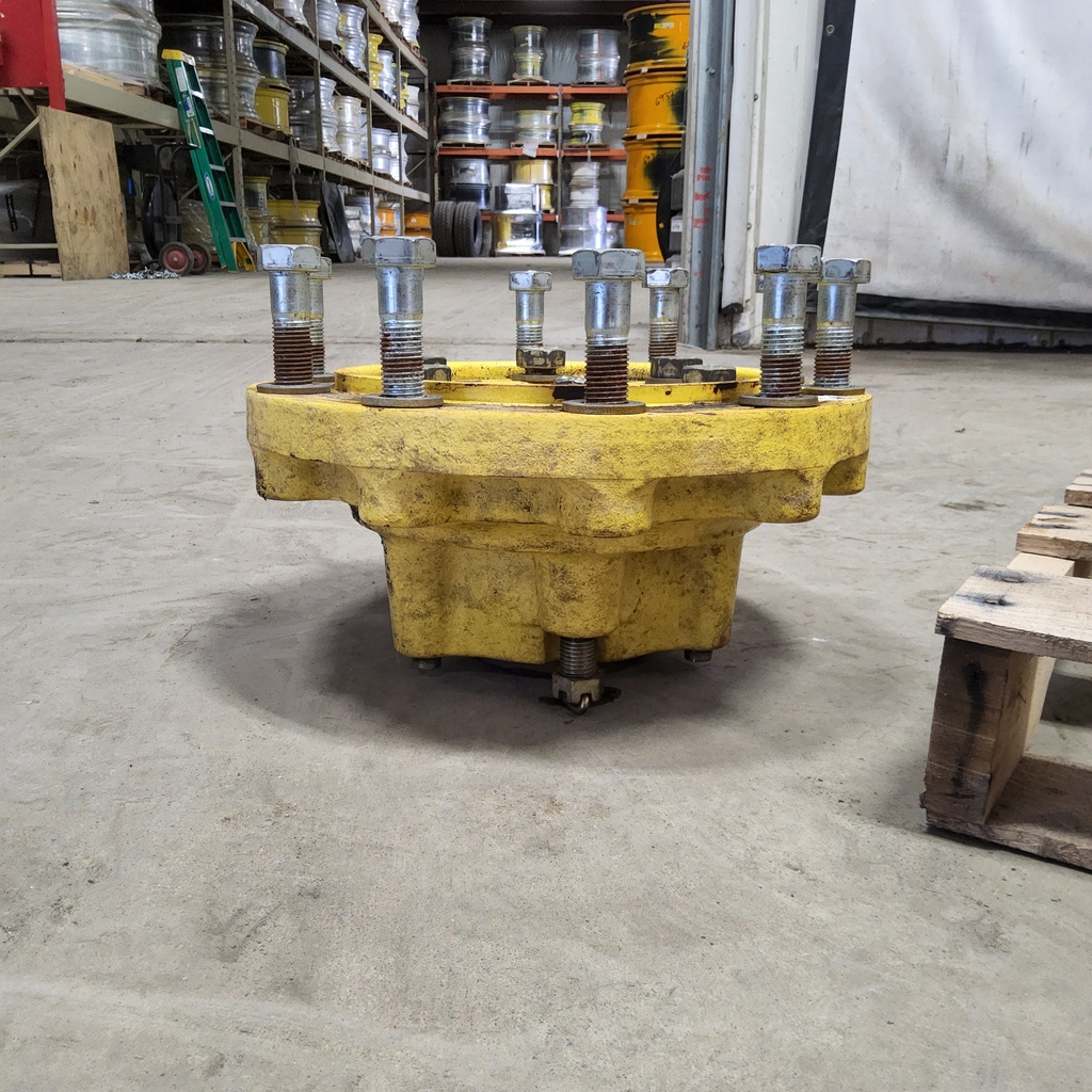 10-Hole Wedg-Lok OE Style, 3.937" (100mm) axle, John Deere Yellow