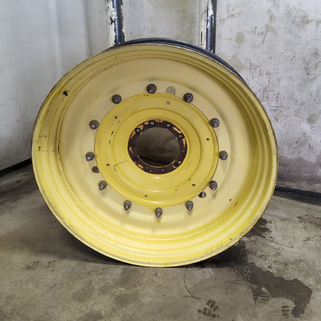 12"W x 54"D, John Deere Yellow 12-Hole Stub Disc