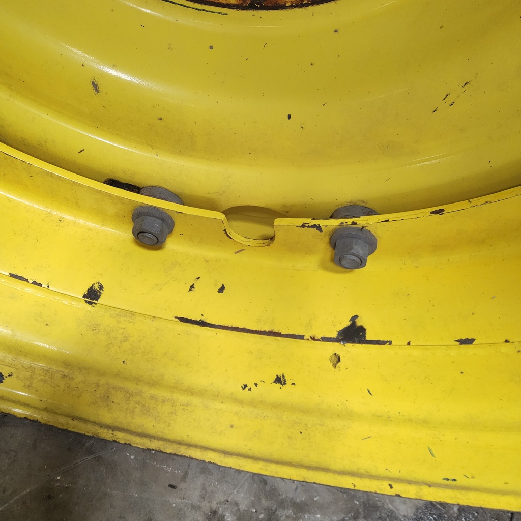 12"W x 38"D, John Deere Yellow 12-Hole Stub Disc
