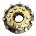 10-Hole Wedg-Lok OE Style, 4.725" (120.015mm) axle, John Deere Yellow