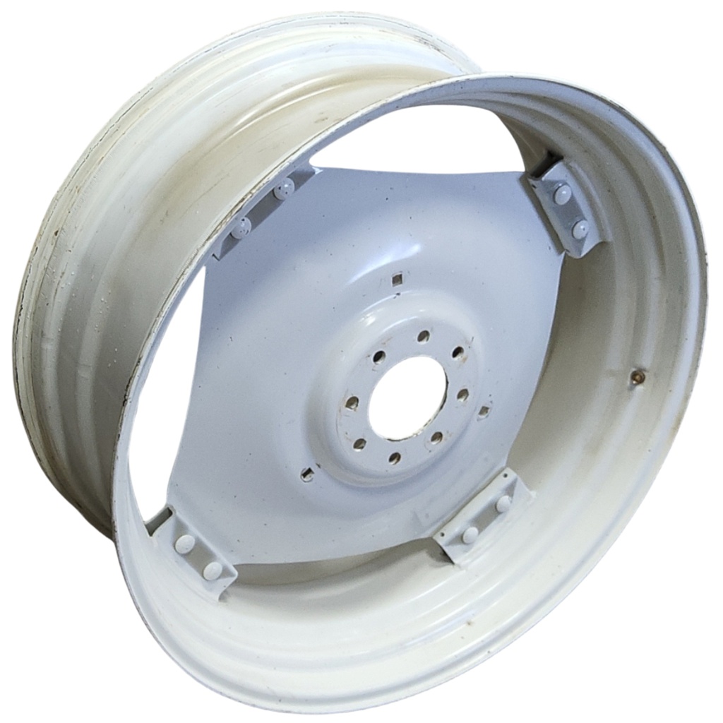 15"W x 38"D, Off White 8-Hole Rim with Clamp/U-Clamp (groups of 2 bolts)