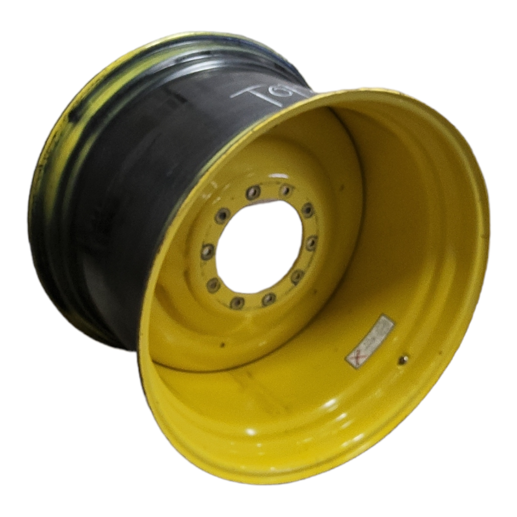 27"W x 38"D, John Deere Yellow 10-Hole Formed Plate W/Weight Holes