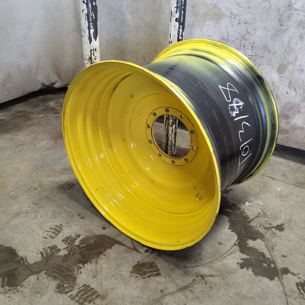 27"W x 38"D, John Deere Yellow 10-Hole Formed Plate W/Weight Holes