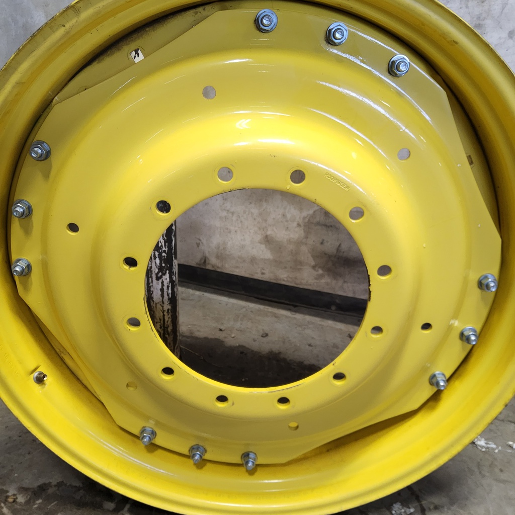 12-Hole Waffle Wheel (Groups of 3 bolts) Center for 38"-54" Rim, John Deere Yellow