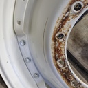 12-Hole Waffle Wheel (Groups of 3 bolts) Center for 38"-54" Rim, Off White